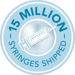 15 million syringes shipped